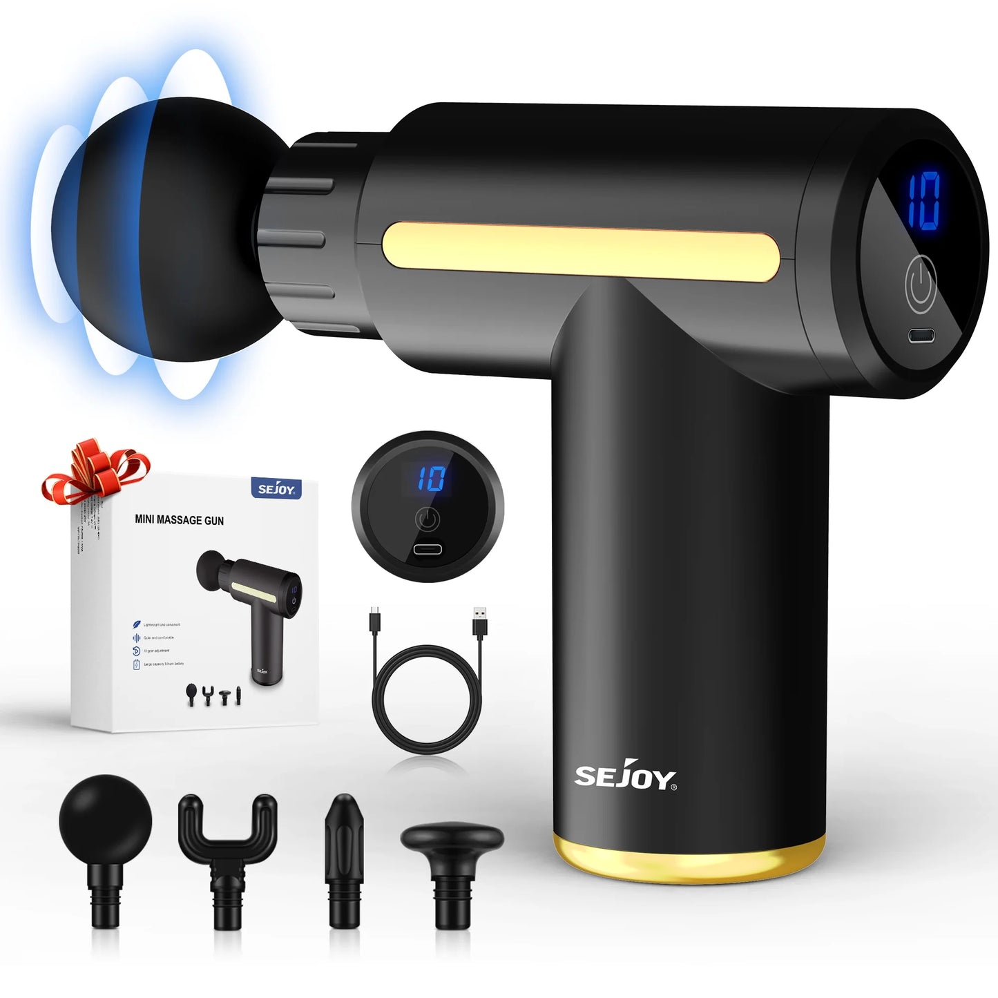 Smart Gun Massager – Deep Tissue Relief for Head &amp; Body