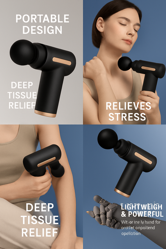 Smart Gun Massager – Deep Tissue Relief for Head &amp; Body